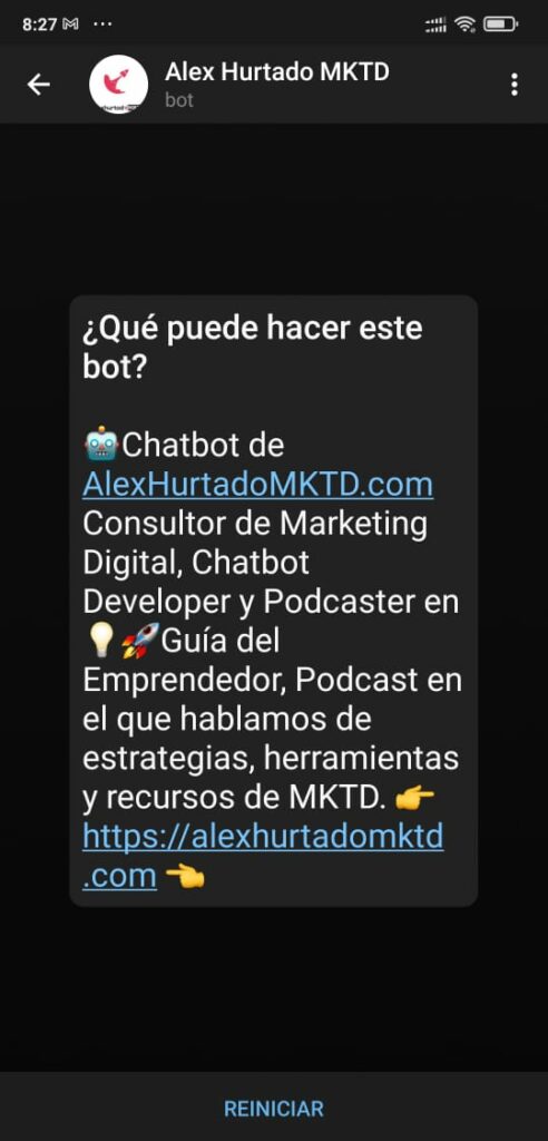 Chatbot de Telegram